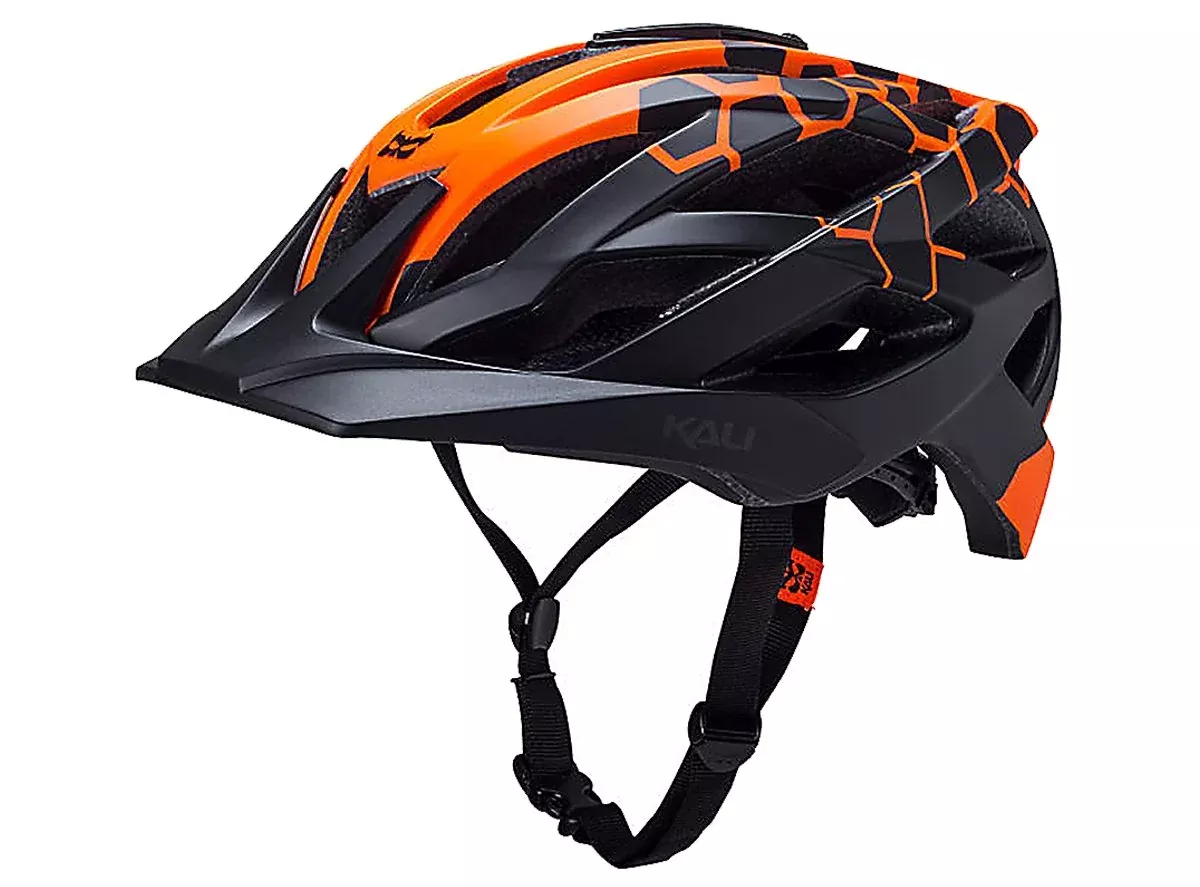 Kali Lunati Sting MTB Helmet - Matt Orange-Black