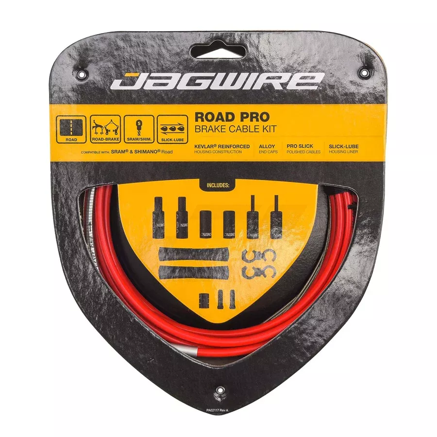 Kit Cavi Freno Jagwire Road Pro - Rosso