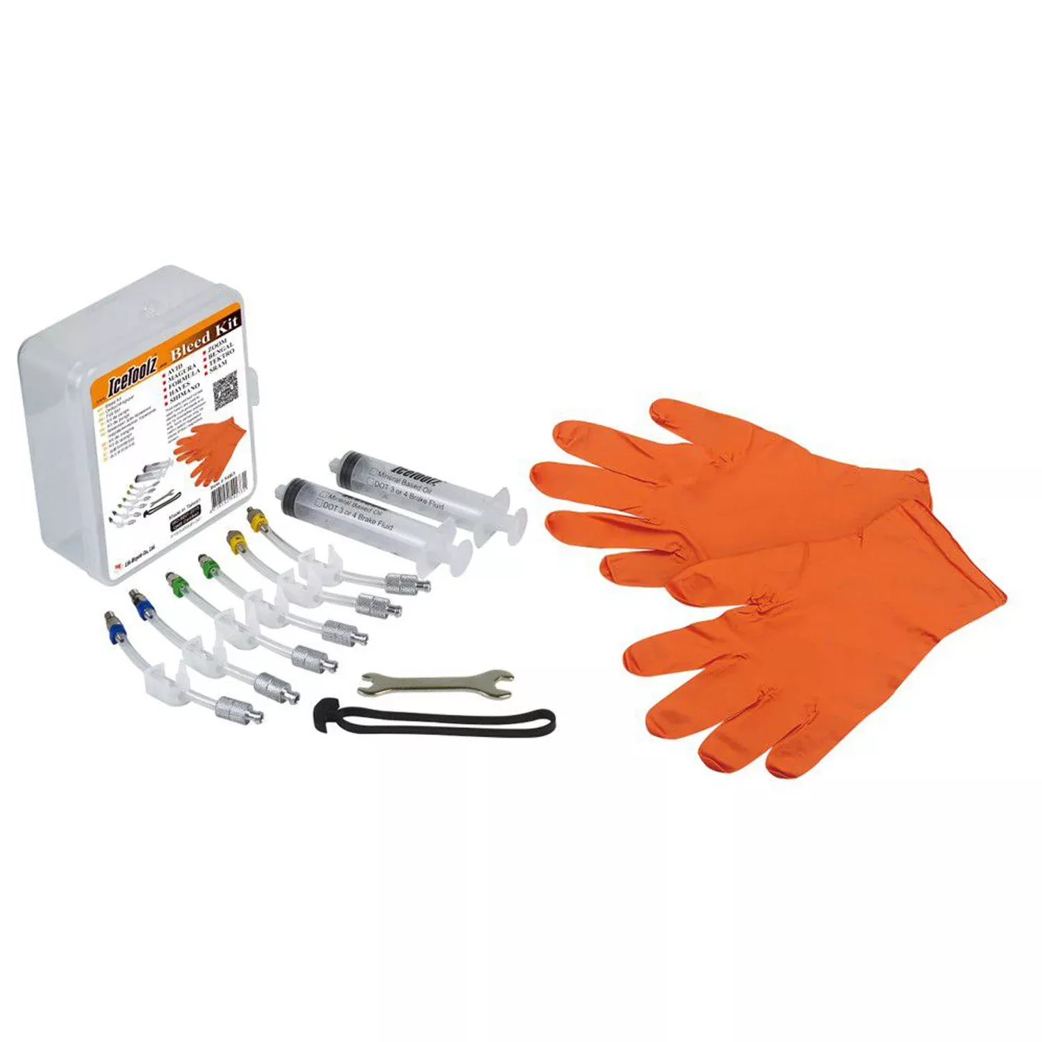 Kit universale IceToolz spurgo freni a disco idraulici