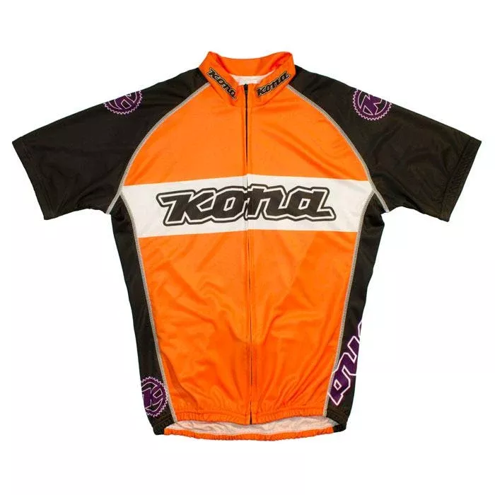 Kona Club Short Sleeve MTB Jersey - Orange-Black-Purple