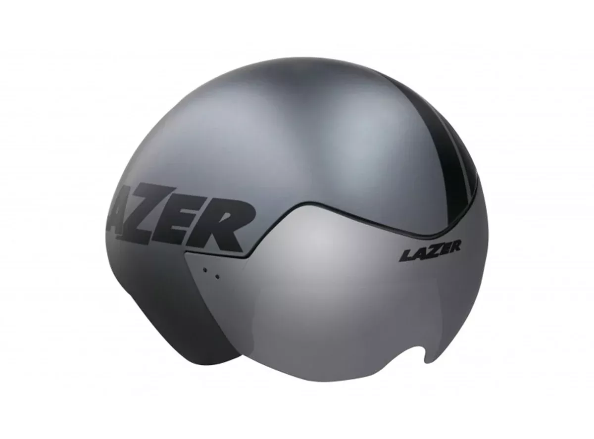 Lazer Victor TT Helmet - Titanium Stripes - 2020