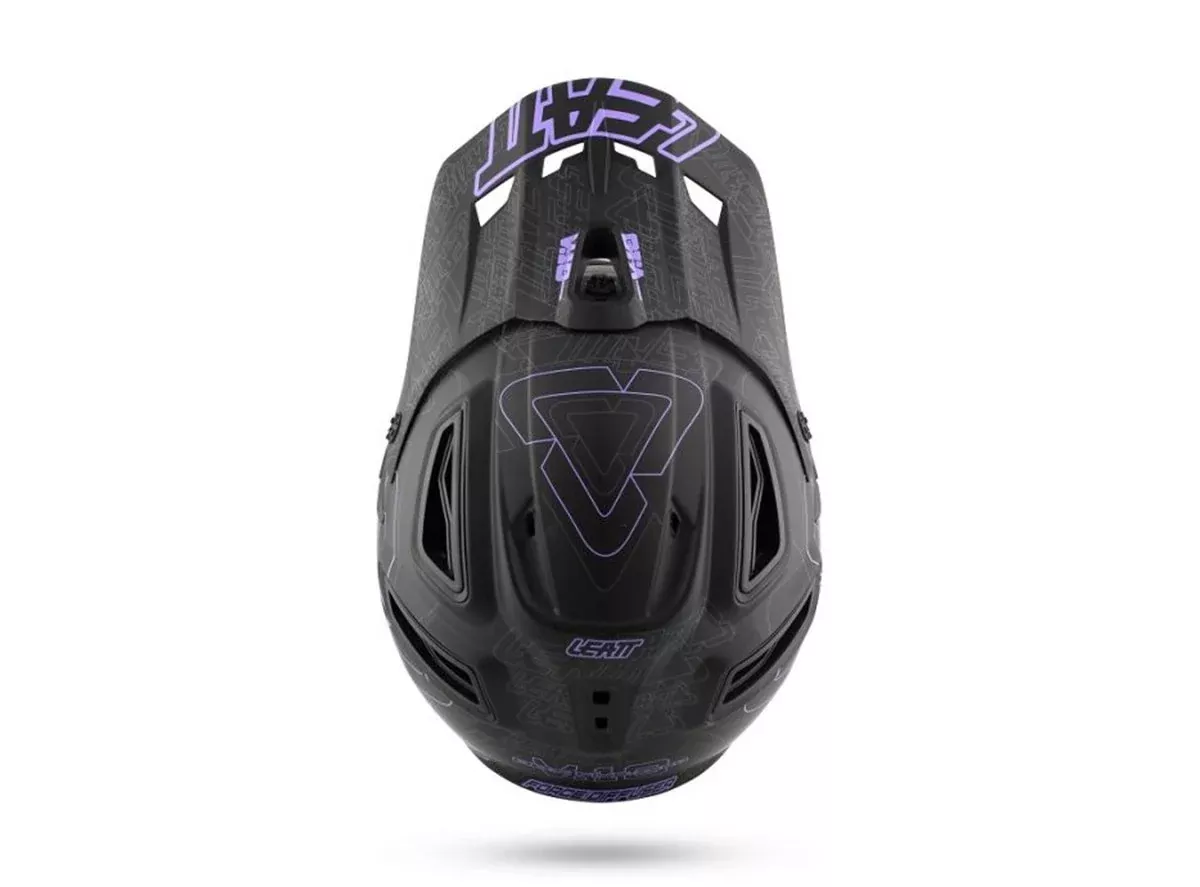 Leatt DBX 5.0 V10 Full Face Helmet - Black-Purple