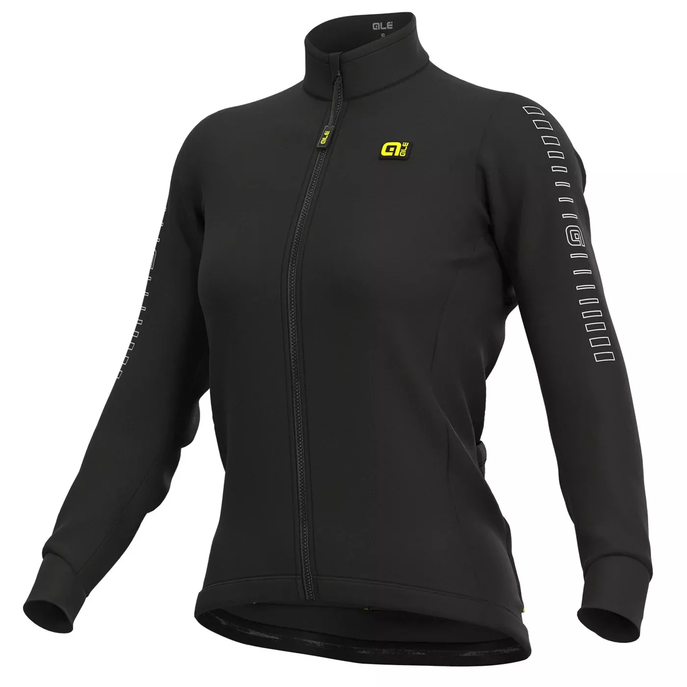 Maglia maniche lunghe donna Ale Solid Fondo - Nero