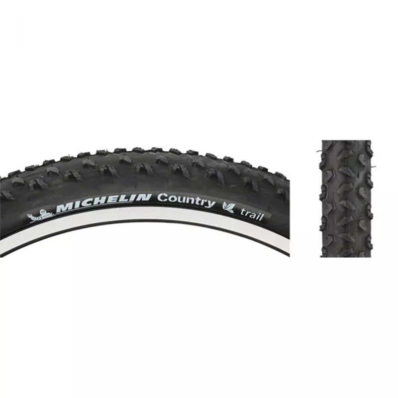 Michelin, Country Trail, Tire, 26”x2.00, Wire, Clincher, 30TPI, Black