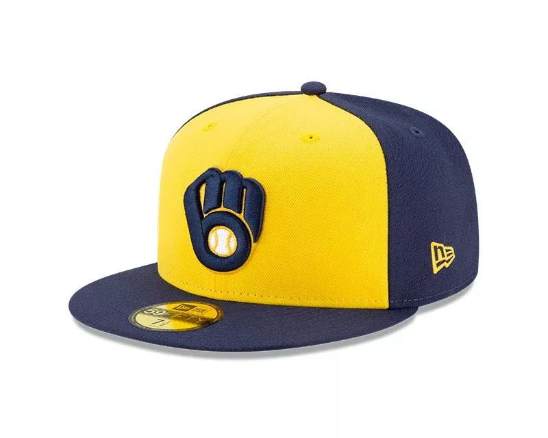 New Era Men's MLB Milwaukee Brewers Authentic Collection 59FIFTY Alternate Fitted Hat