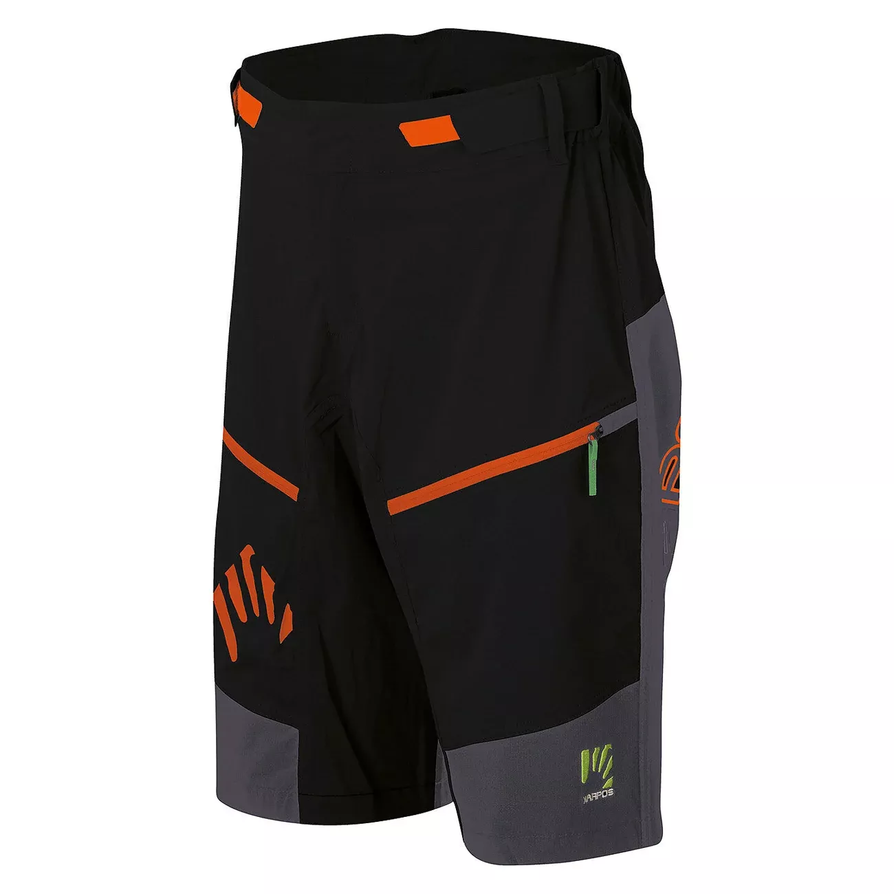Pantaloncini Karpos Rapid Baggy - Nero arancio
