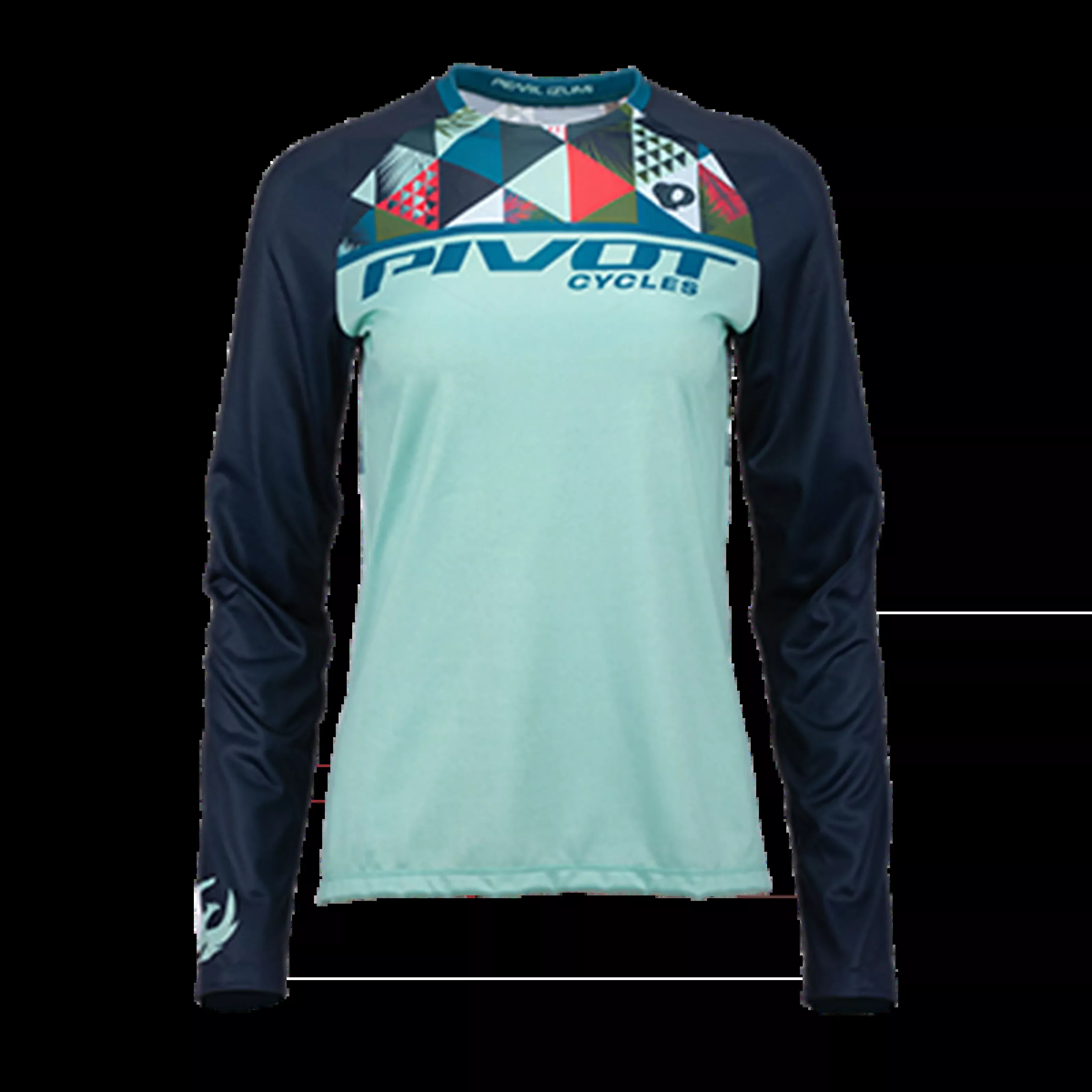 Pivot Peahi Long Sleeve MTB Jersey - Womens - Mint-Mix