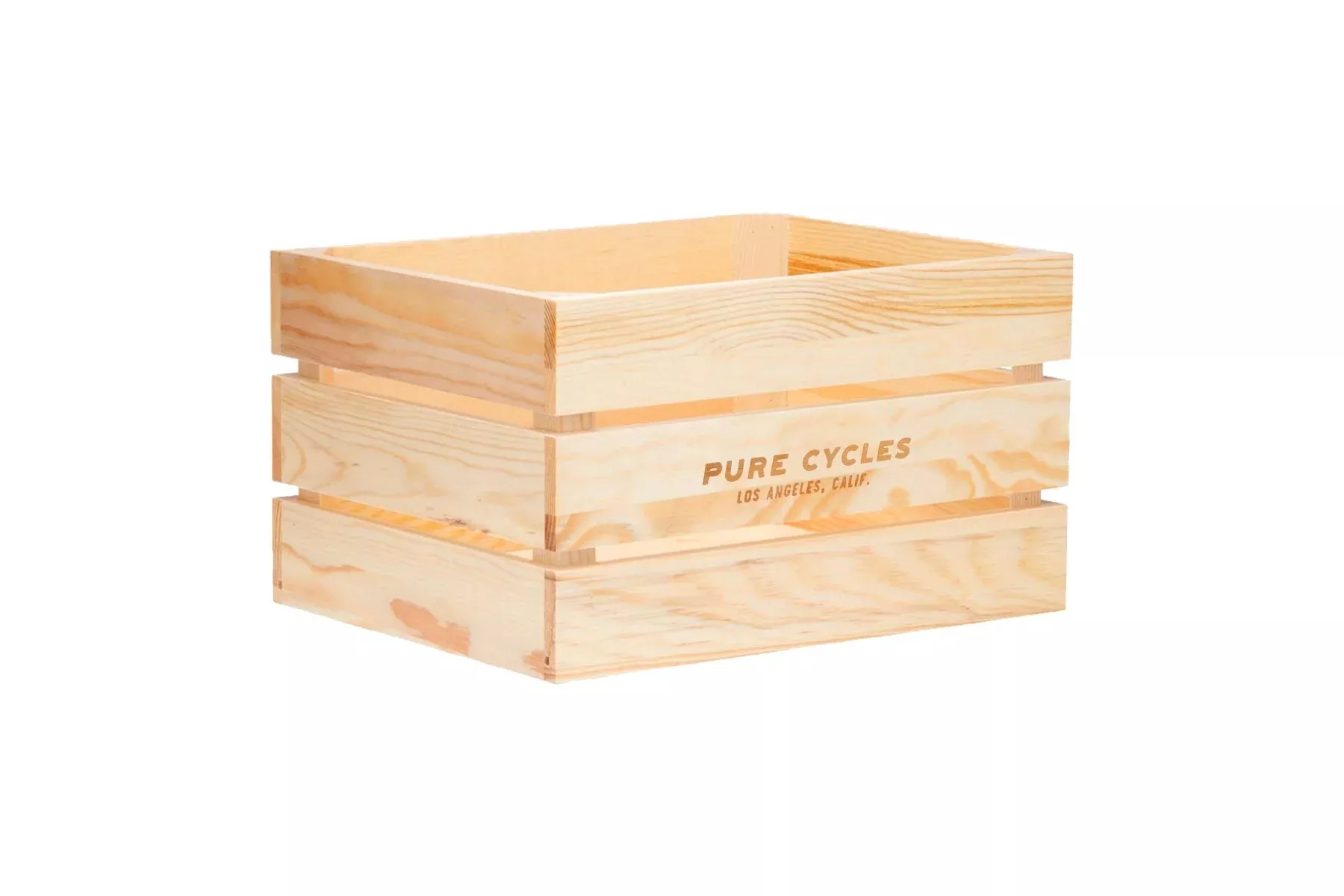 Pure Cycles Wooden City Crate - Natural Pine