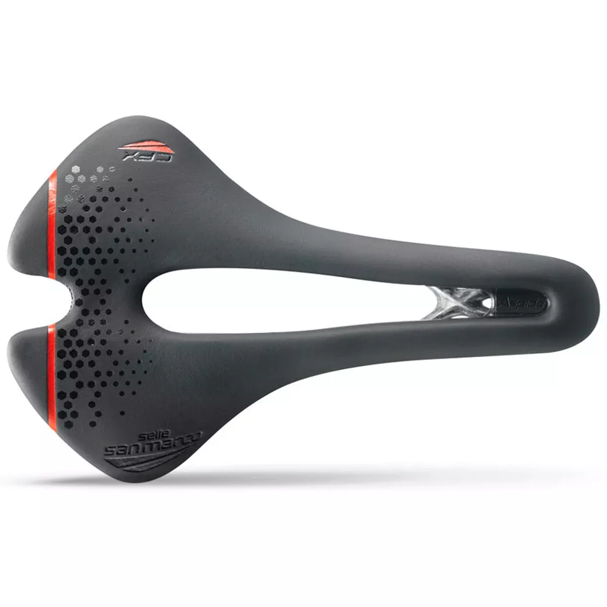 Sella San Marco Aspide Short Open-Fit CFX Wide - Nero rosso