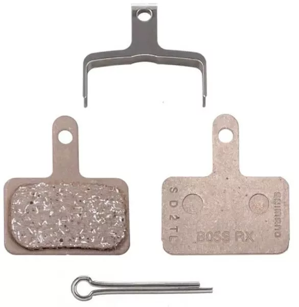 Shimano B05S-RX Disc Brake Pad and Spring - Resin Compound, Stainless Steel Back Plate