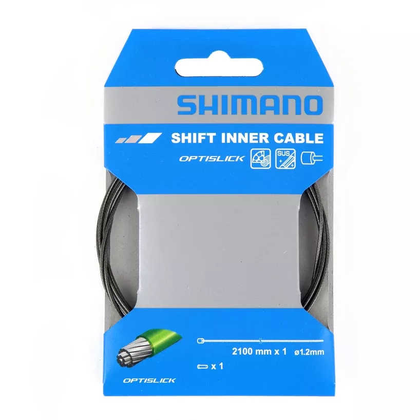 Shimano Shift Cable w/ Crimp Optislick1.2mm x 2100mm