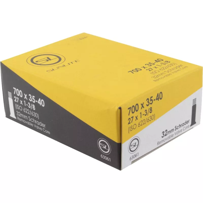 Sunlite 27 x 1 3/8 700x35-43 Tube Schrader 32mm Valve