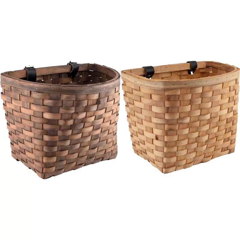 Sunlite Classic Wood Handlebar Basket