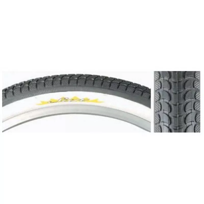 Sunlite Cruiser 26 x 2.125 Tire Black with White Wall