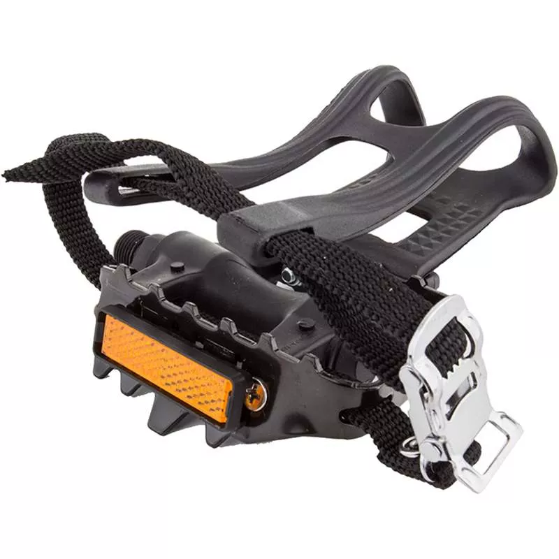 Sunlite Low Profile ATB Pedals w/ Toe Clips and Straps