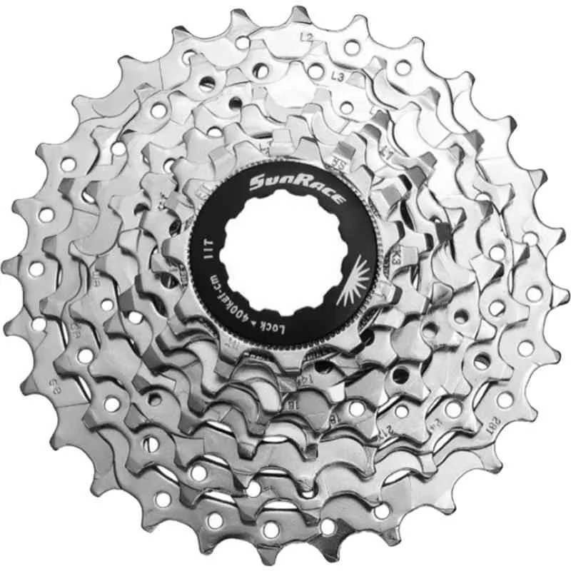 Sunrace CSR86 8sp Cassette 11-28t Chrome