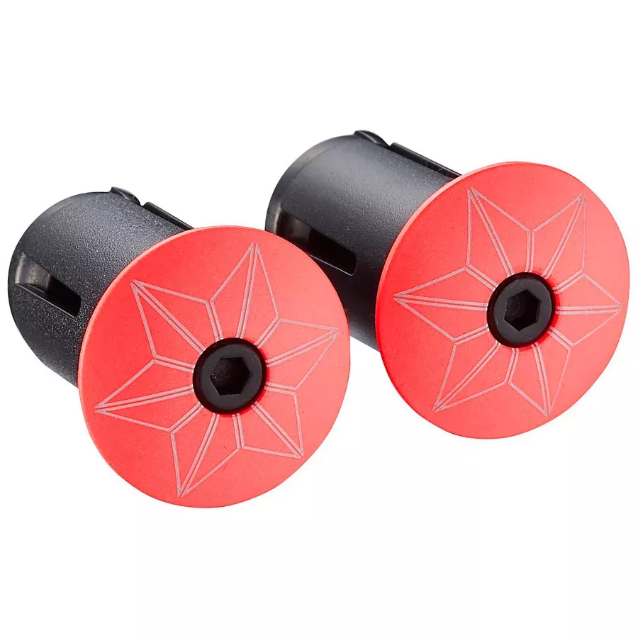 Tappi Nastro Manubrio Supacaz Star - Neon Red