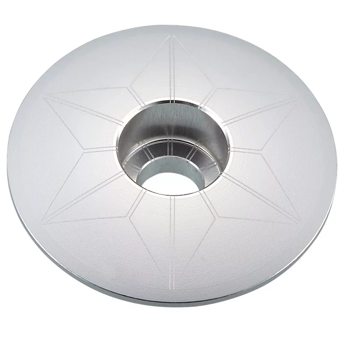 Tappo serie sterzo Supacaz Star Capz Anodized - Cromo