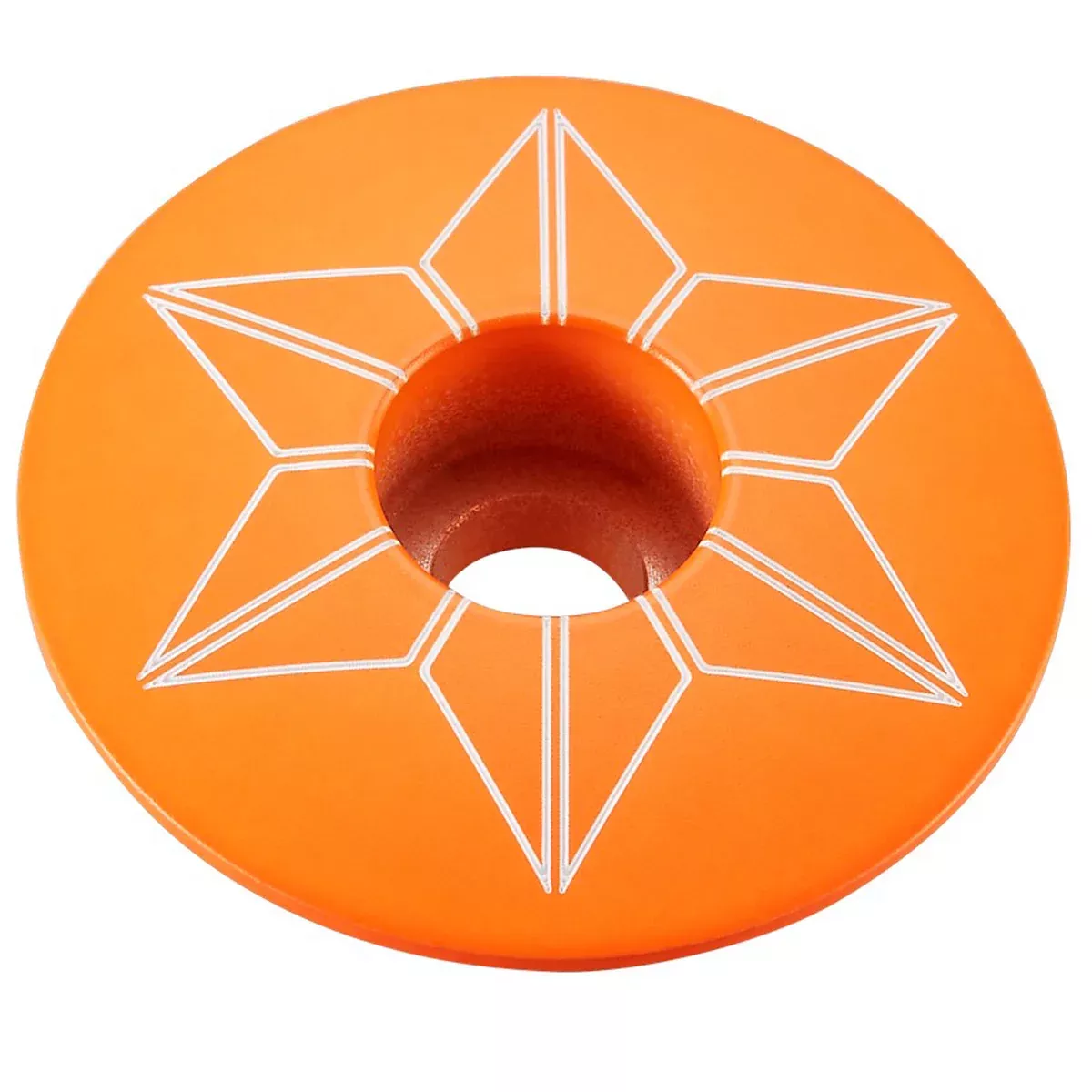 Tappo serie sterzo Supacaz Star Capz Powder Coated - Arancio