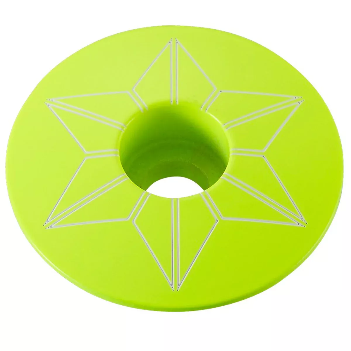 Tappo serie sterzo Supacaz Star Capz Powder Coated - Giallo