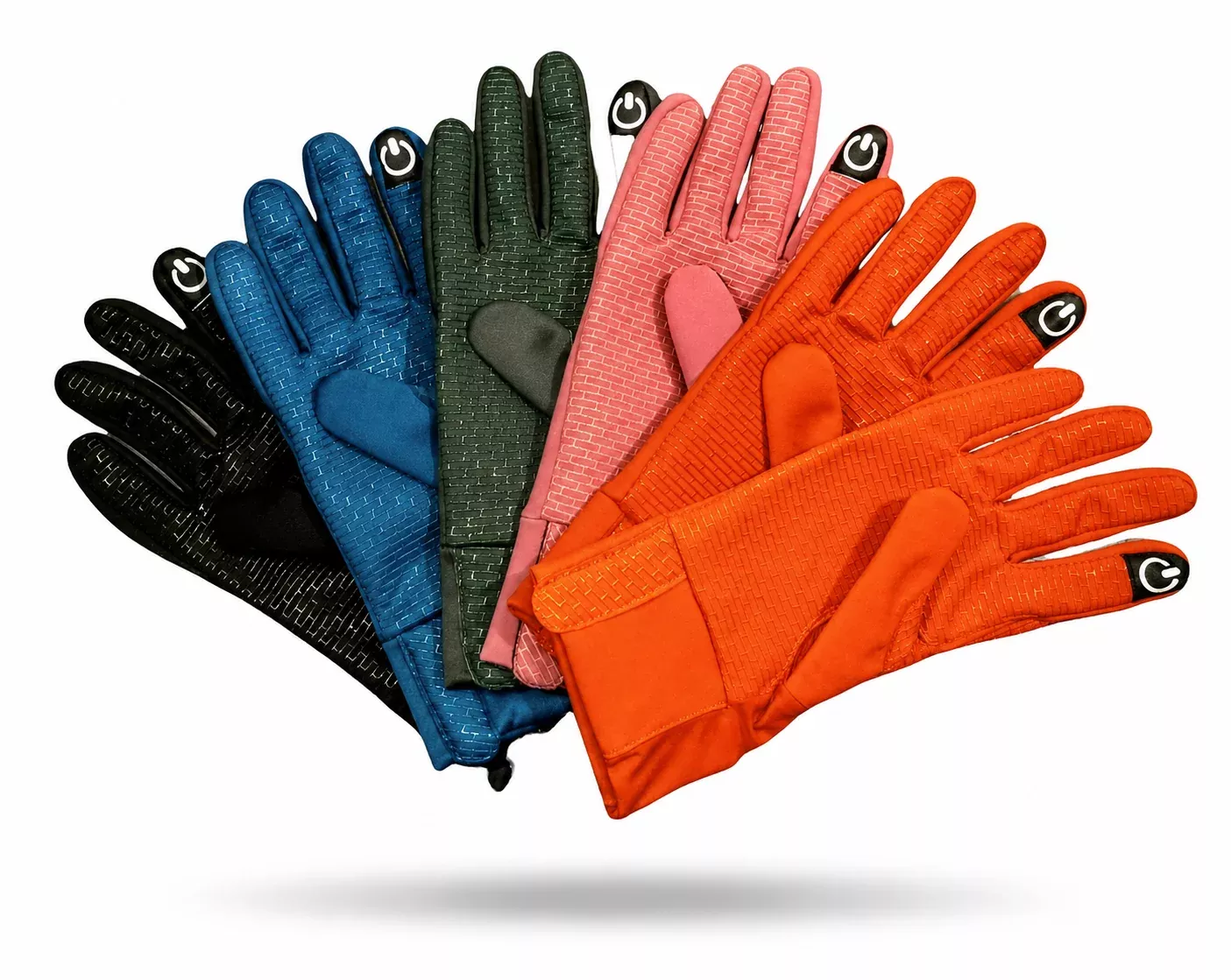 TBS E-tip Full Finger Riding Gloves. Large.