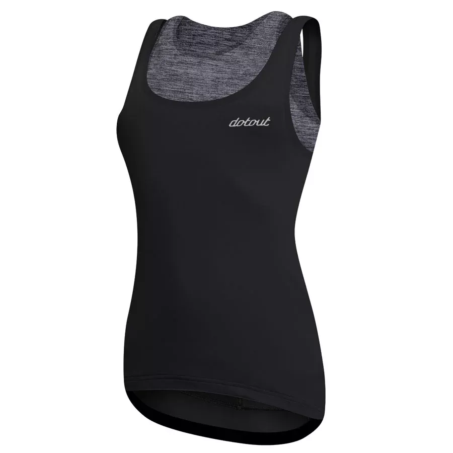 Top Donna DotOut Elite - Nero Melange Grigio