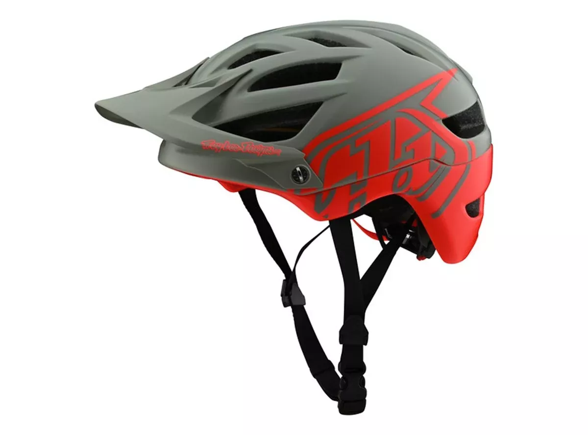 Troy Lee Designs A1 MIPS MTB Helmet - Classic - Youth - Orange-Gray - 2020