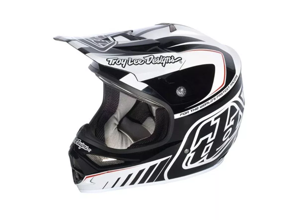 Troy Lee Designs Air Delta Full Face Helmet - White-Black