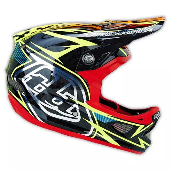 Troy Lee Designs D3 Carbon Full Face Helmet - Speeda Yellow