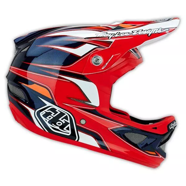 Troy Lee Designs D3 Composite Full Face Helmet - Evo Red