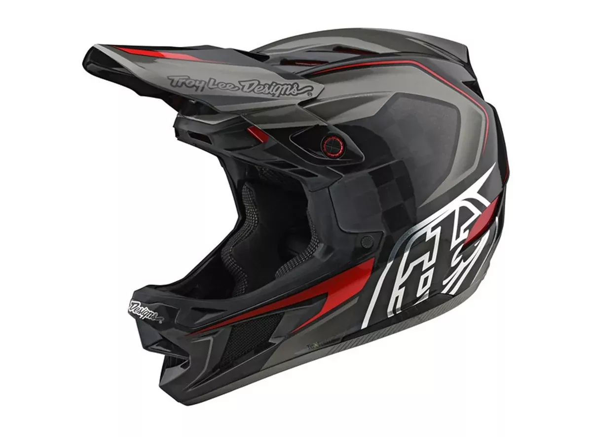 Troy Lee Designs D4 Carbon MIPS Full Face Helmet - Exile - Gray - 2021