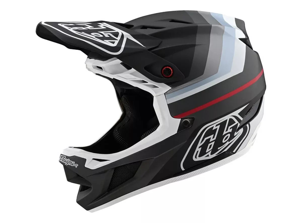 Troy Lee Designs D4 Composite Full Face Helmet - Mirage - Black-Silver - 2020