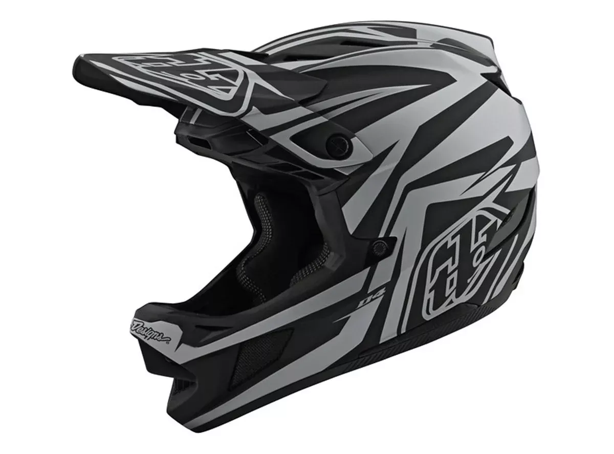 Troy Lee Designs D4 Composite Full Face Helmet - Slash - Black-Silver - 2020