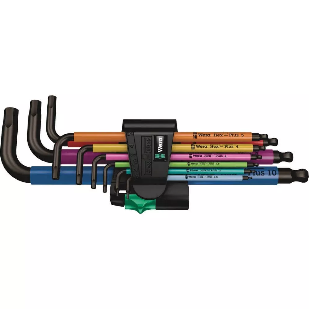 Wera Tools Hex Plus Multicolor Long Arm L-Key Set