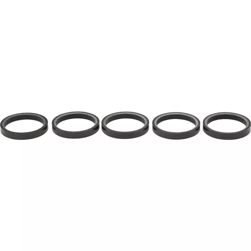Wheels Manufacturing Carbon Headset Spacers 5mm x 1/18" (5 pack)