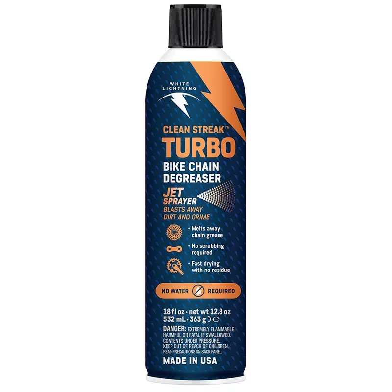 White Lightning Clean Streak Turbo Bike Chain Degreaser - 18oz