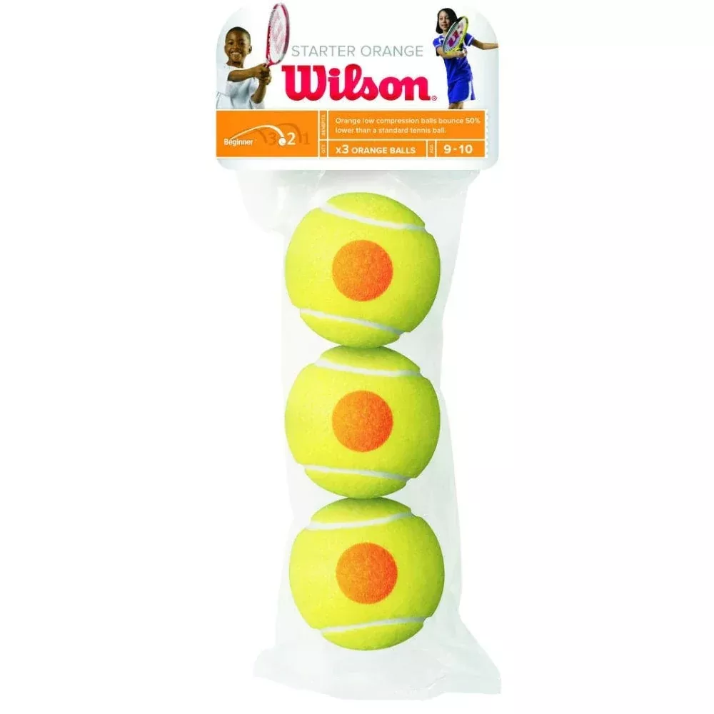 Wilson Starter Tour Orange Tennis Ball 3-Pack