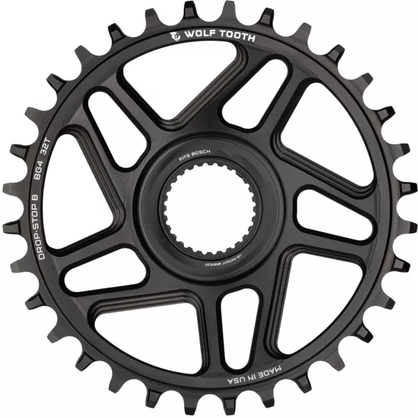 Wolf Tooth Direct Mount Chainrings for Bosch E-Bike Motor, Drop-Stop B