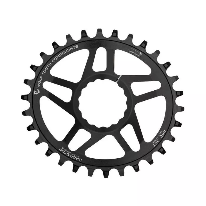Wolf Tooth Powertrac Elliptical Drop-Stop Chainring